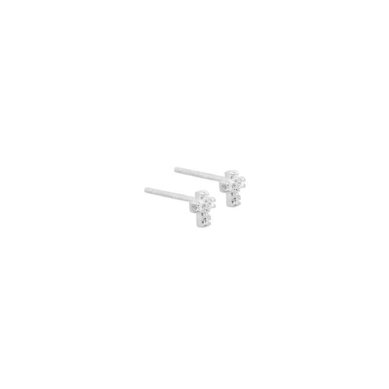 CROSS EARSTUD | SILVER