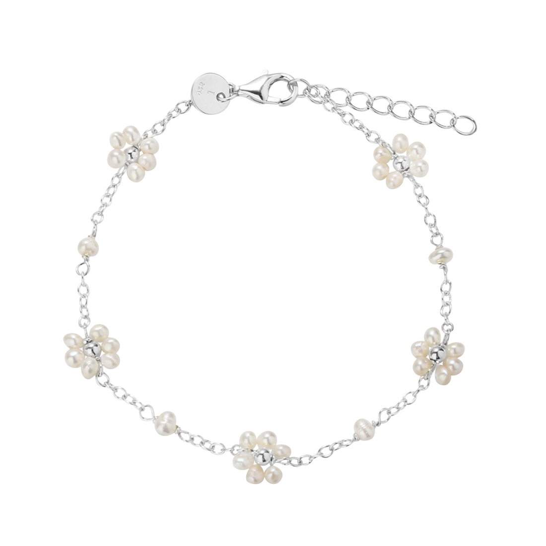 *DAISY PEARL BRACELET | SILVER