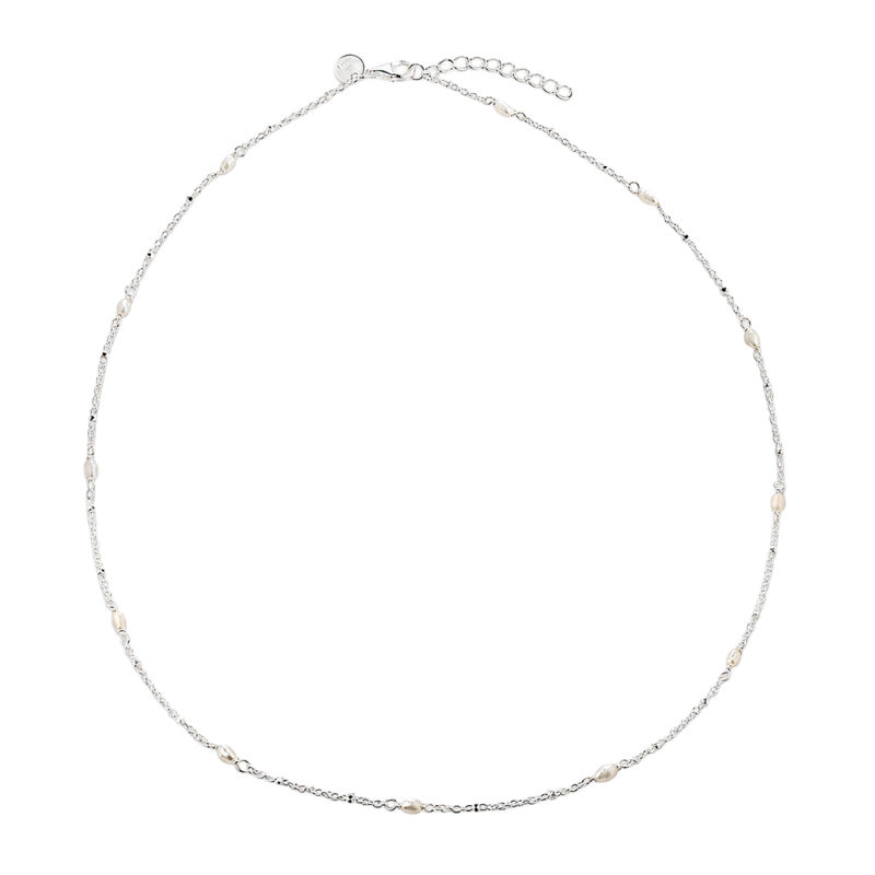 *RICE DOTS NECKLACE | SILVER