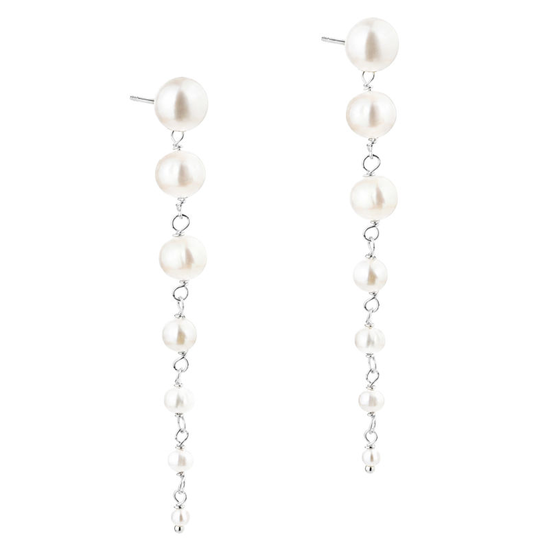 GHITA LONG EARRING | SILVER