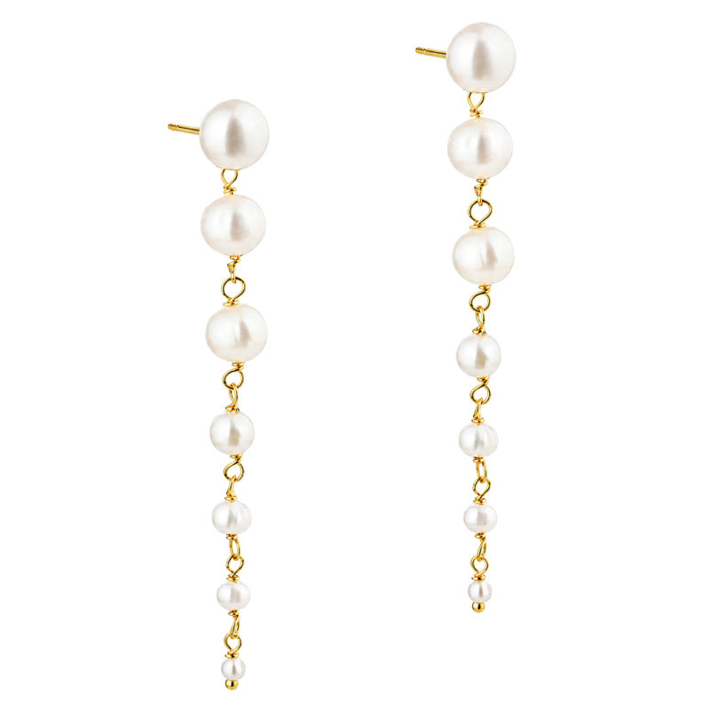 GHITA LONG EARRING | GOLDEN