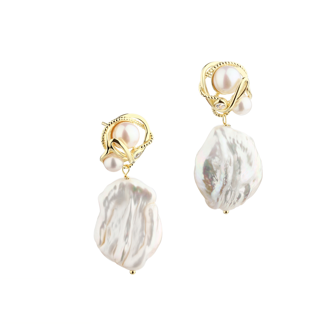 CURLY TINA EARSTUD | GOLDEN