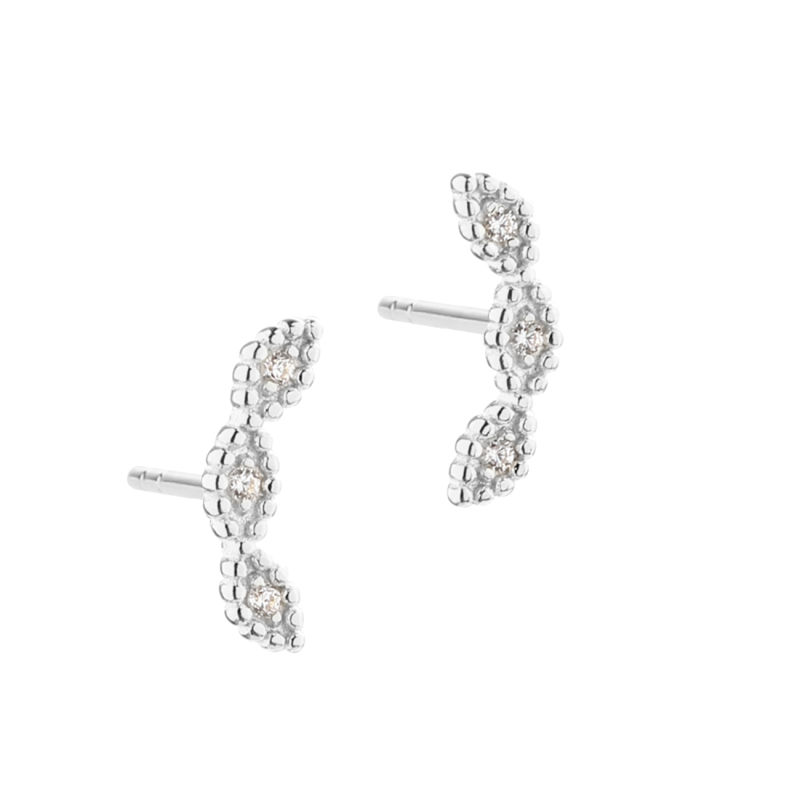 *FLOWERS UP THE EAR | SILVER