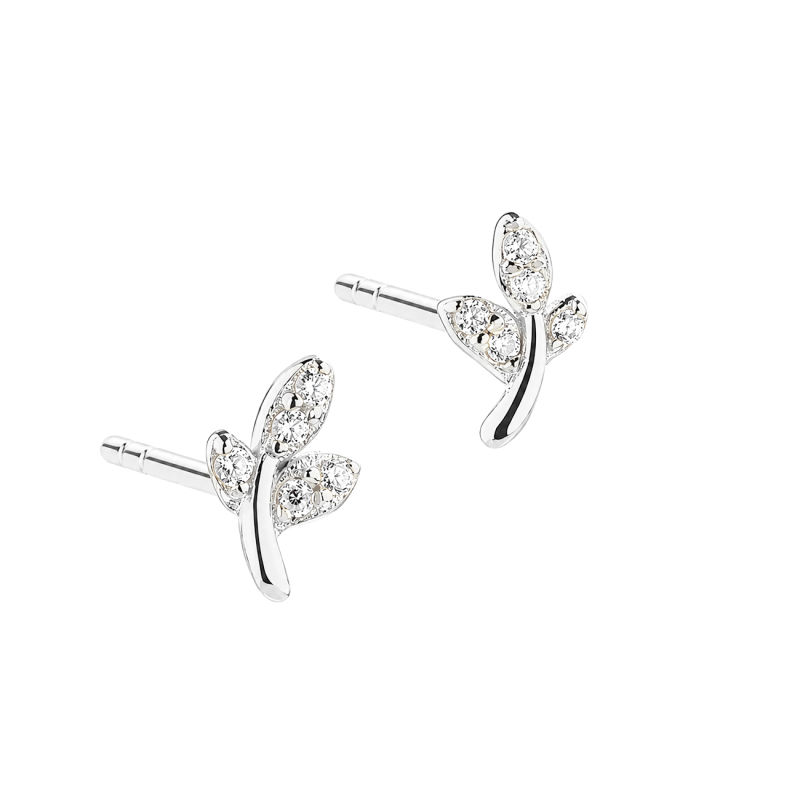 LEAFY EARSTUD | SILVER