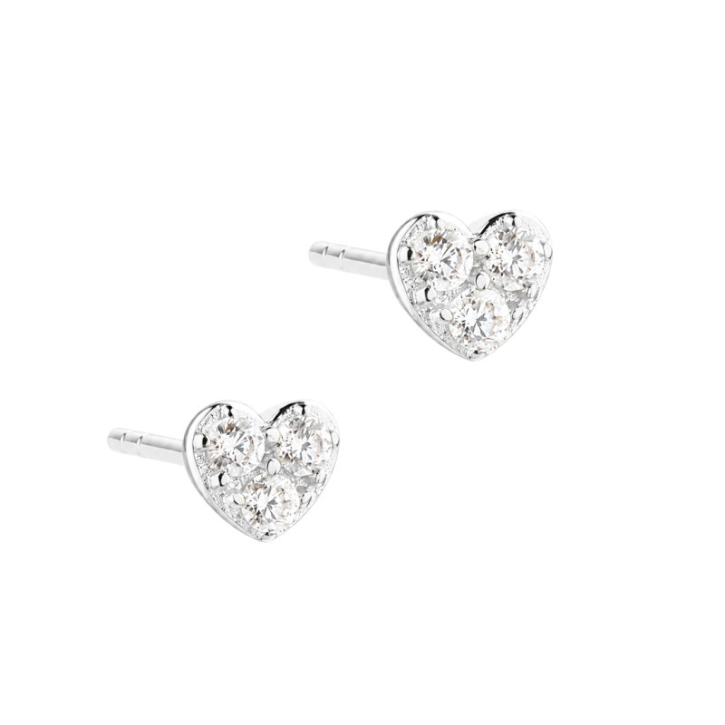 TINY HEART EARSTUD | SILVER