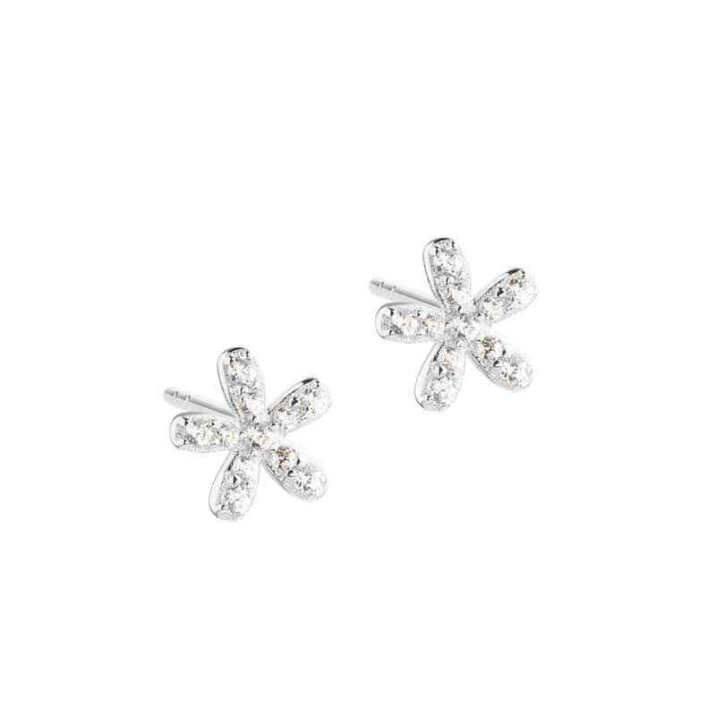 DARLING FLOWER EARSTUD | SILVER