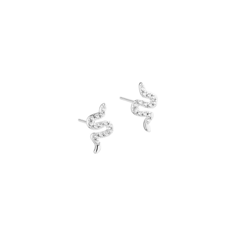 *DARLING SNAKE EARSTUD | SILVER