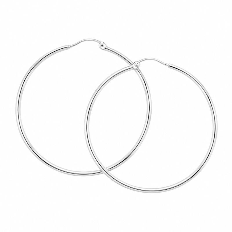 *ANA HOOP MEDIUM 30 MM | SILVER