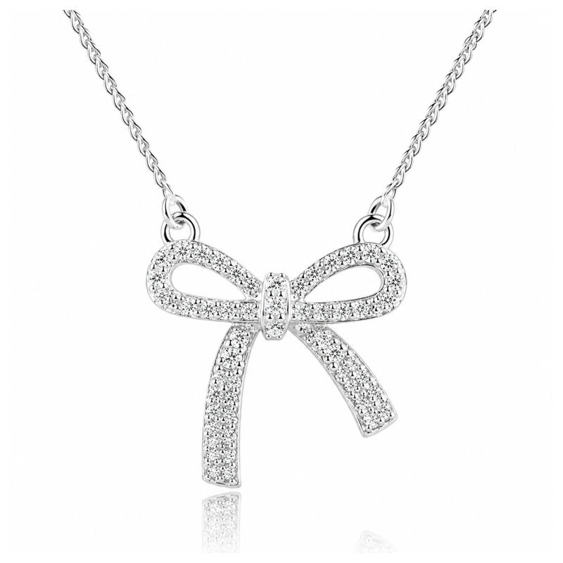 ELEGANT BOW NECKLACE | SILVER