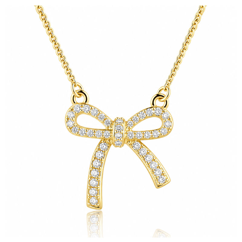 *ELEGANT BOW NECKLACE | GOLDEN