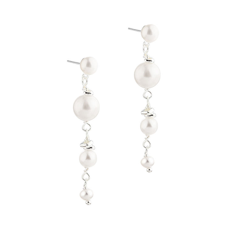 GHITA SHORT EARRING | SILVER