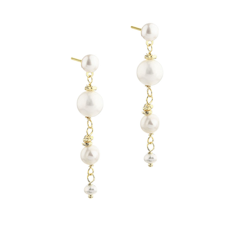 GHITA SHORT EARRING | GOLDEN