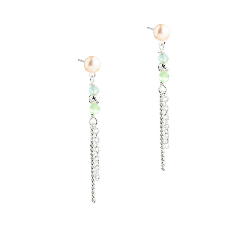 AQUA BREEZE EARSTUD | SILVER