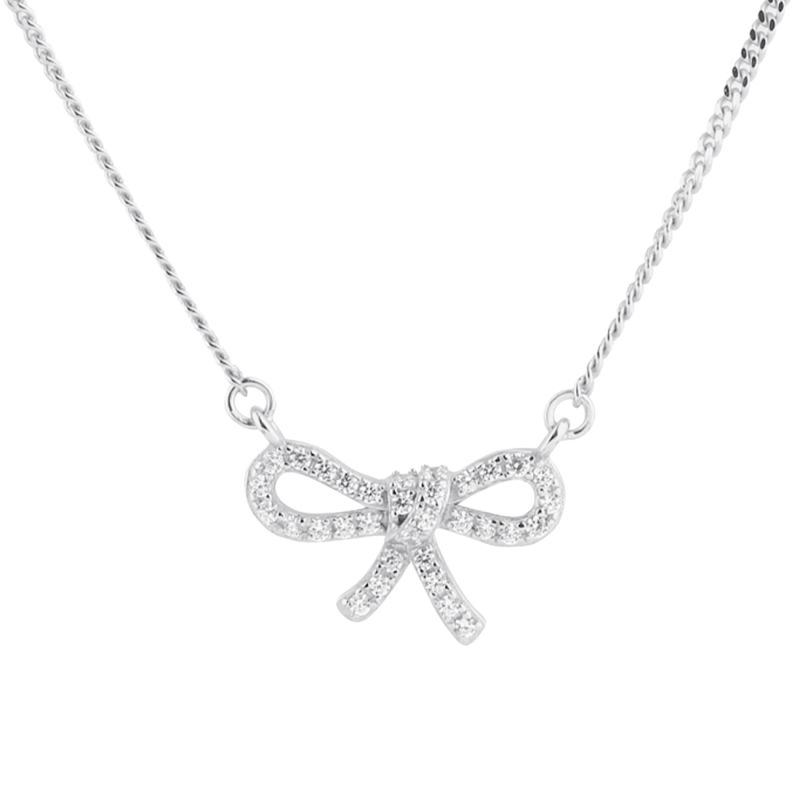 *BOW TIE NECKLACE | SILVER