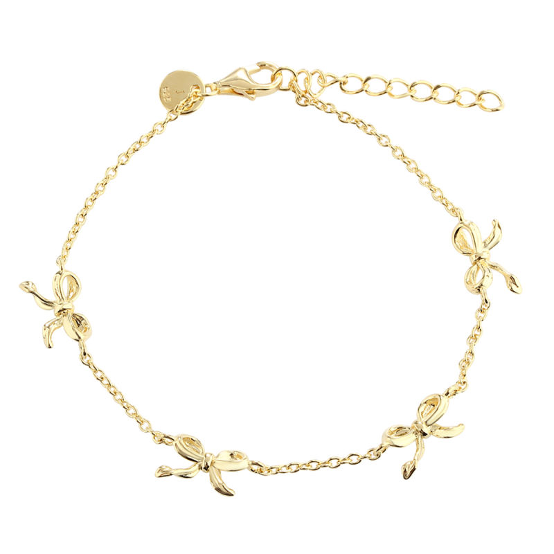 *CURVE BOW BRACELET | GOLDEN