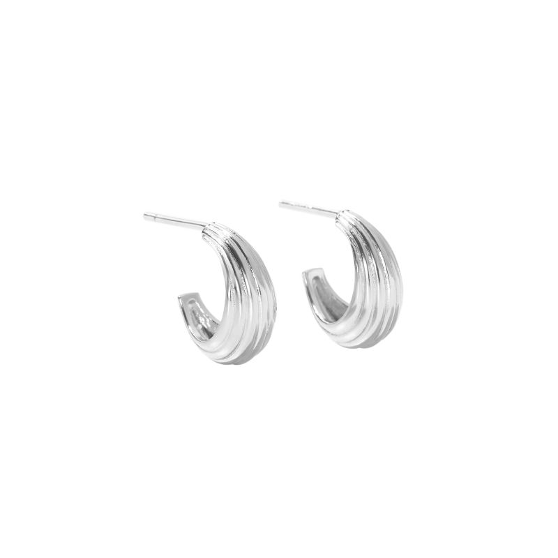 *SUE HOOP SMALL | SILVER