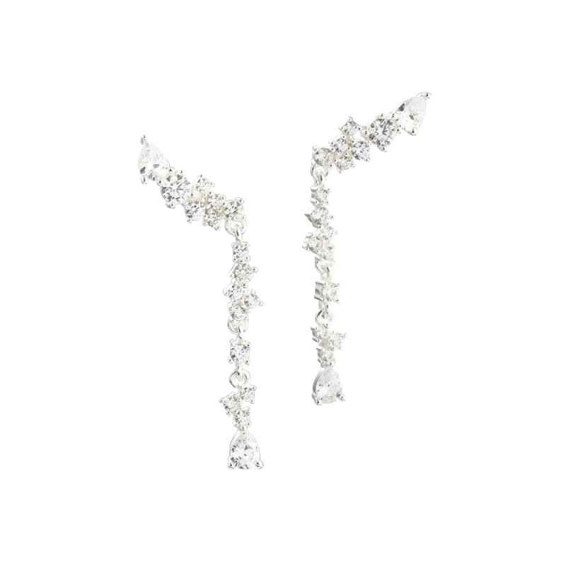 AURA LONG EARSTUD | SILVER