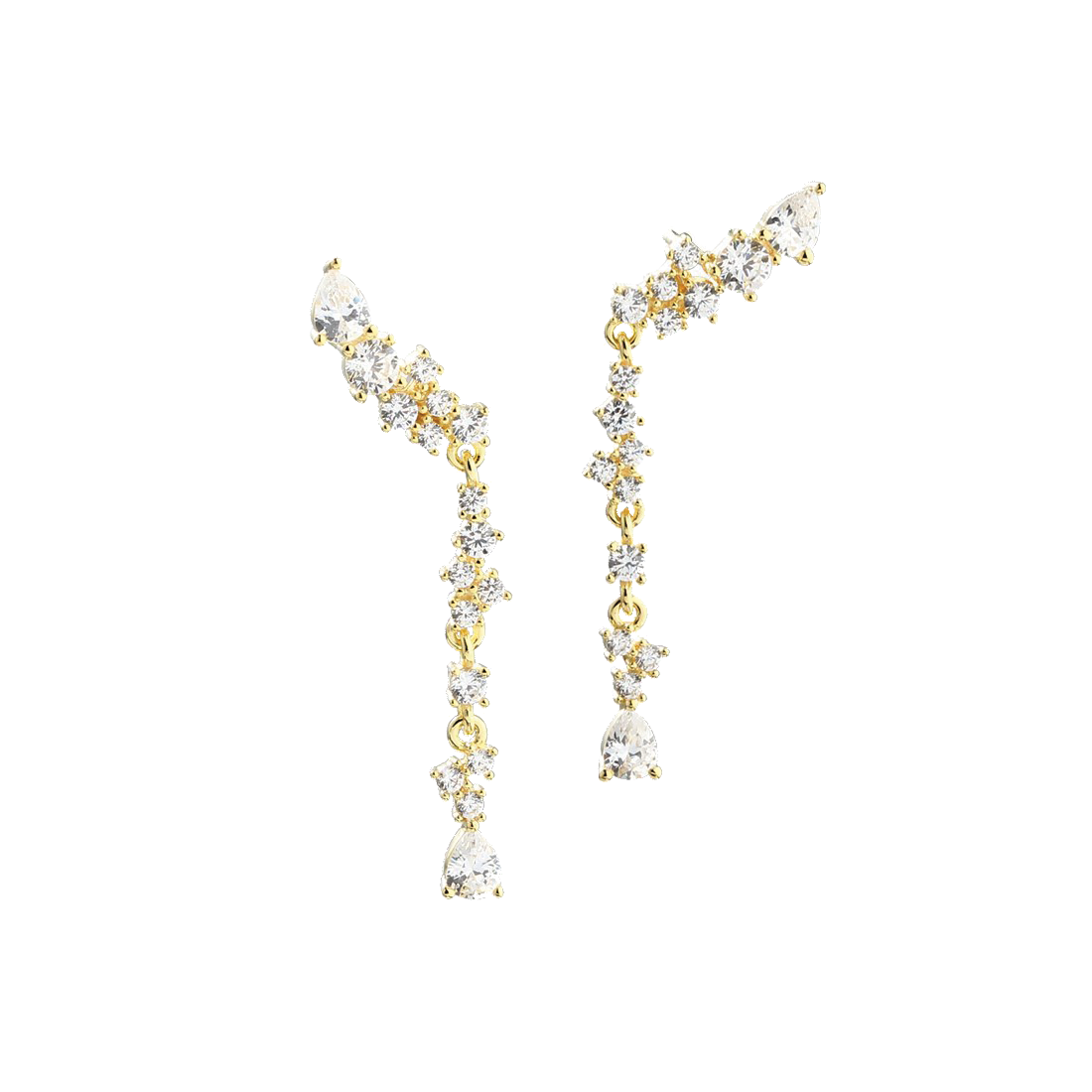 AURA LONG EARSTUD | GOLDEN