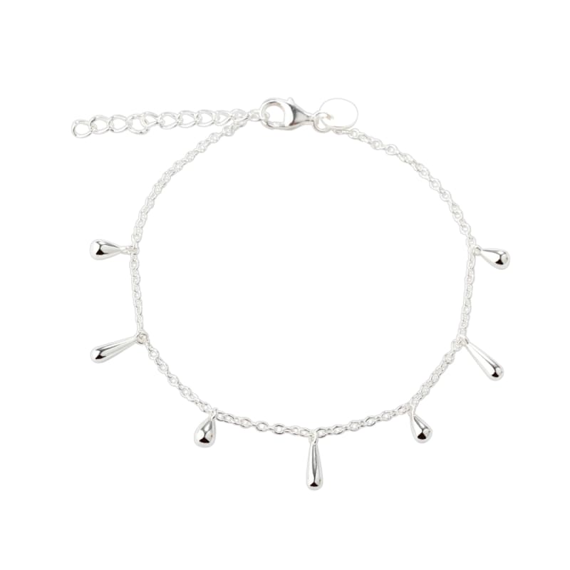 Shiny Drop Bracelet Silver Fra Aqua Dulce