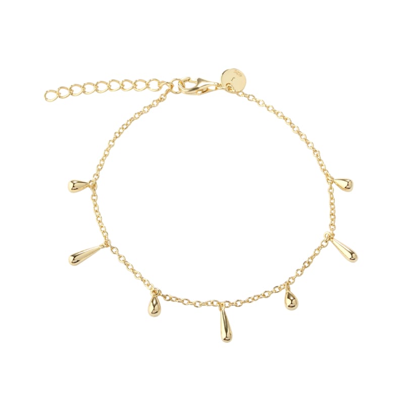 Shiny Drop Bracelet Golden Fra Aqua Dulce