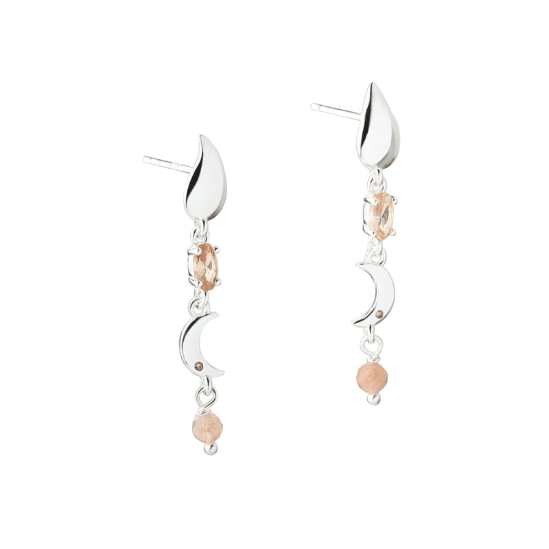 Blush Earstud Silver Fra Aqua Dulce