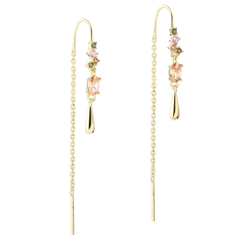 BLUSH DROP EARTHREAD | GOLDEN
