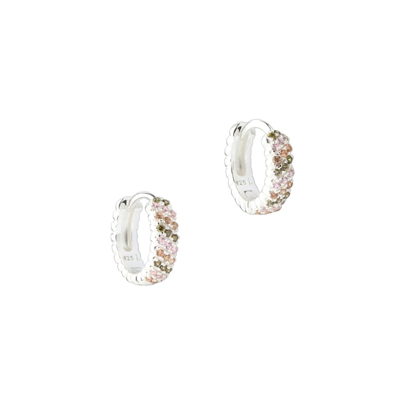 Blush Hoop 11 Mm Silver Fra Aqua Dulce