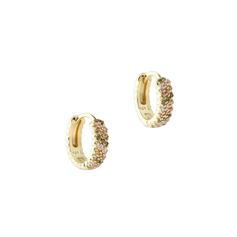 Blush Hoop 11 Mm Golden Fra Aqua Dulce