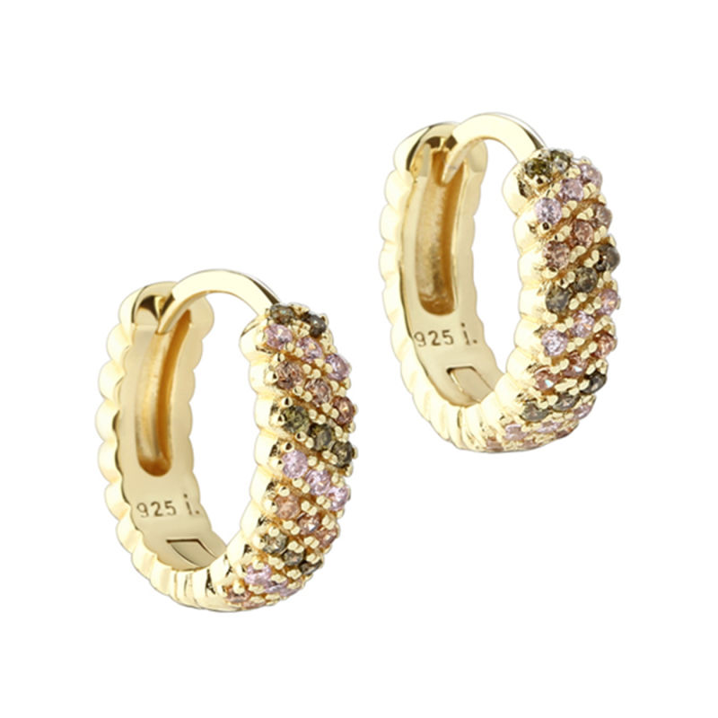 *BLUSH HOOP 11 MM | GOLDEN