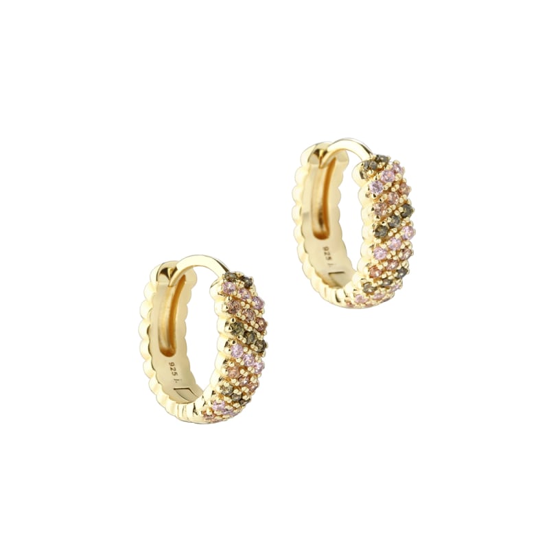 Blush Hoop 16 Mm Golden Fra Aqua Dulce
