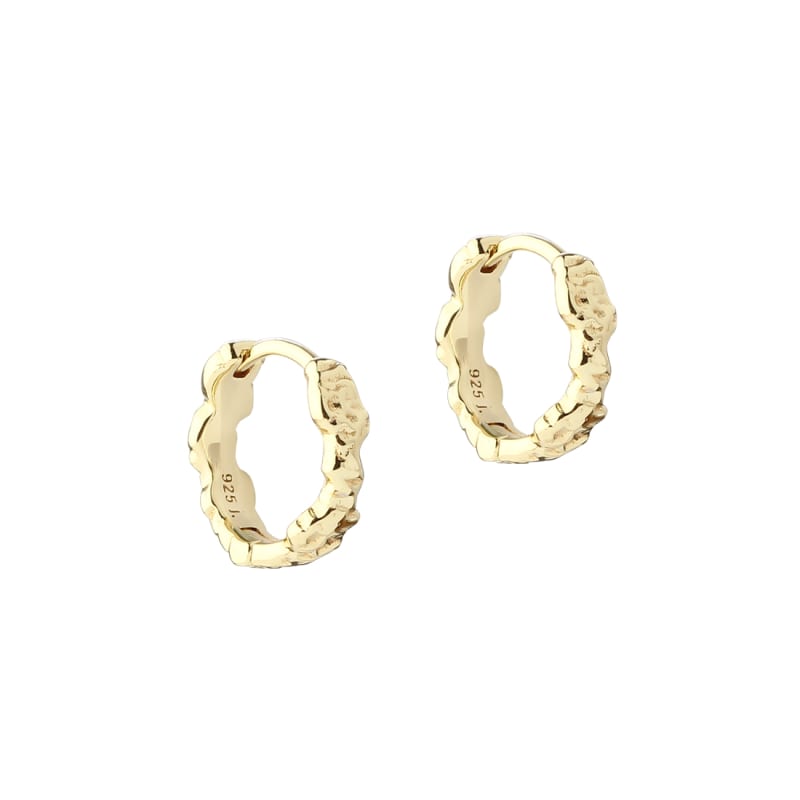 MILA HOOP 12 MM. | GOLDEN
