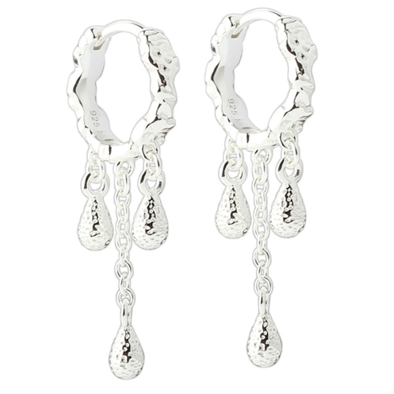 CAPPA DROP HOOP | SILVER