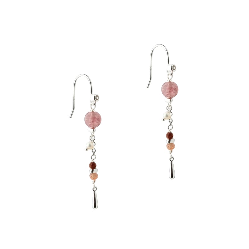 *PEACHY EARHOOK | SILVER