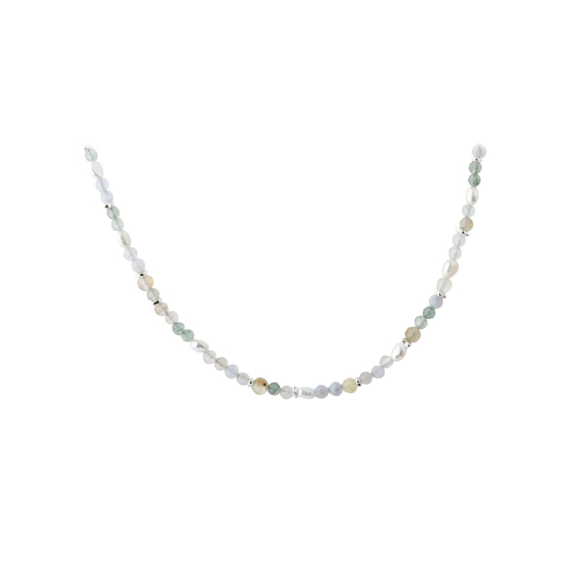 Fresa Necklace Silver Fra Aqua Dulce