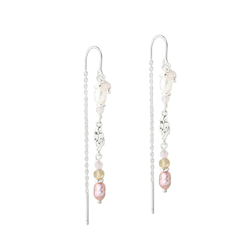 FRESA ROSE EARTHREAD | SILVER