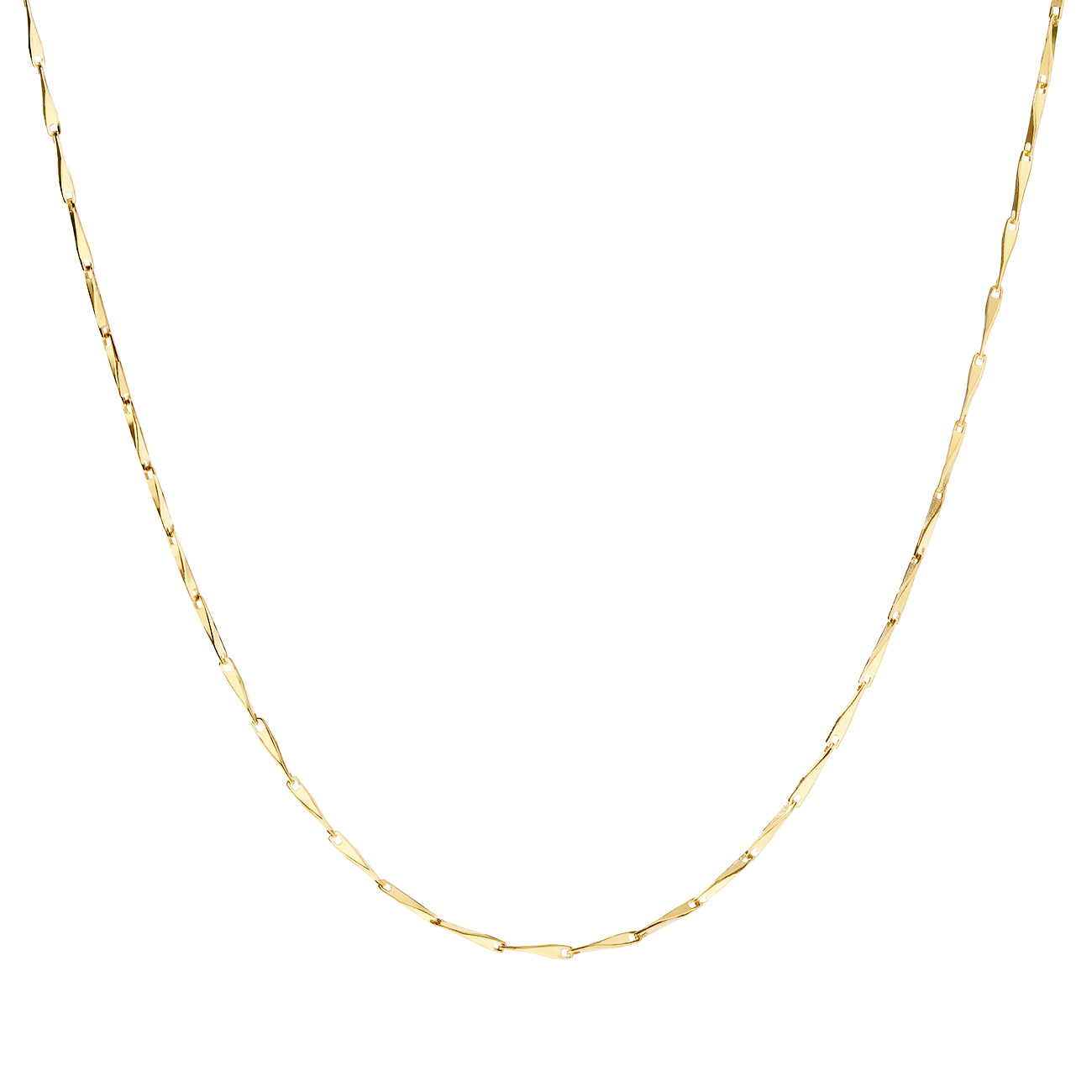 TWISTY NECKLACE | GOLDEN