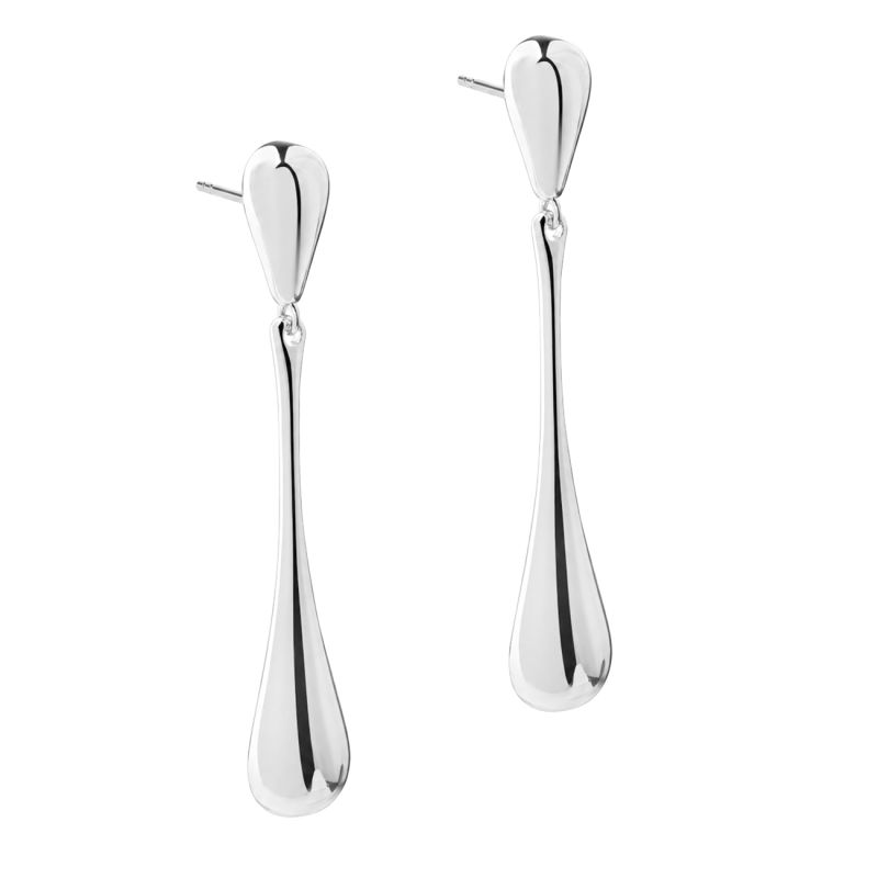 SHINY NEW BIG DROP EARRING | SILVER
