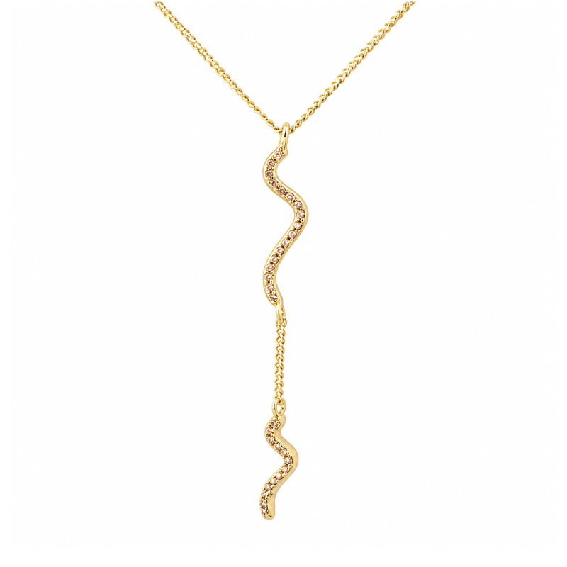 *CURVA CHAMPAGNE NECKLACE | GOLDEN