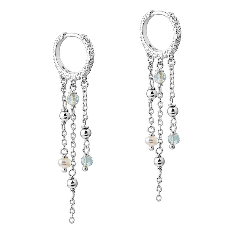 LUNELLA SKY HOOP | SILVER