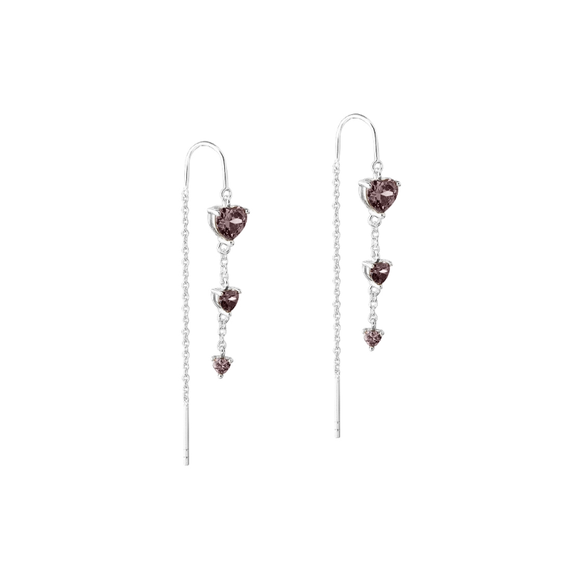 EIRA HEART EARTHREAD | SILVER