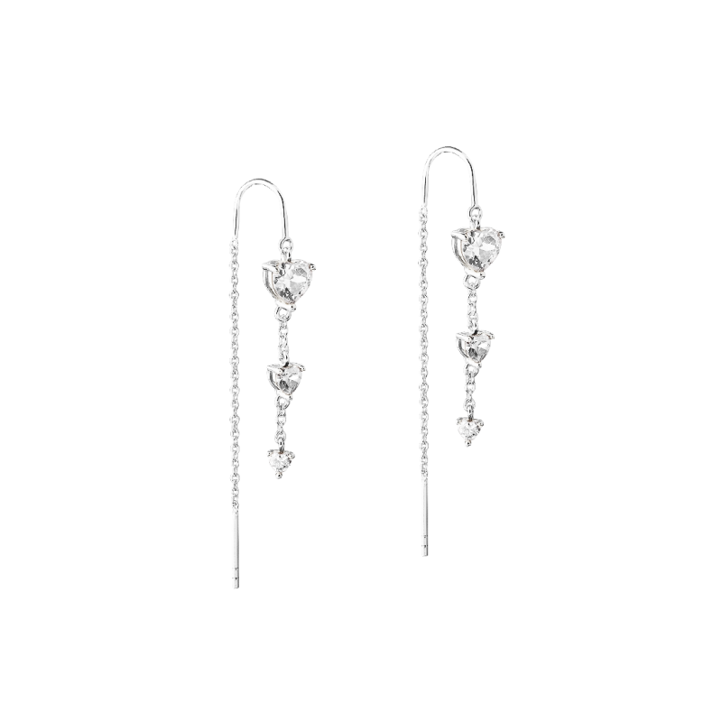 VIDA HEARTS EARTHREAD | SILVER