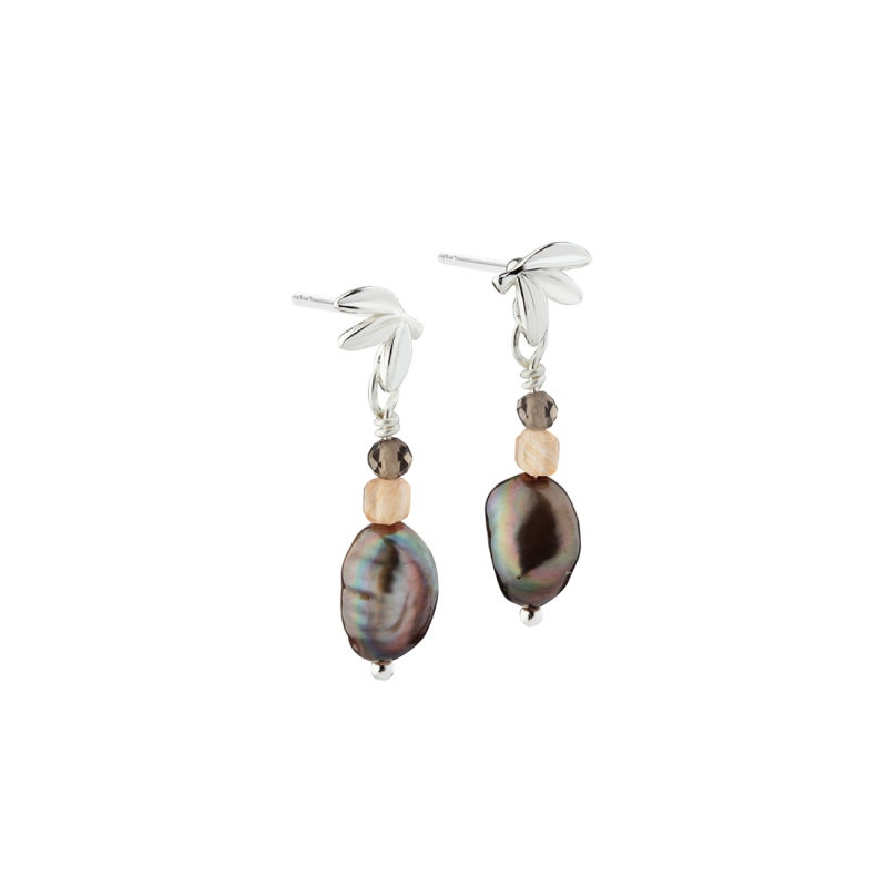 MEADOW BROWN EARRING | SILVER