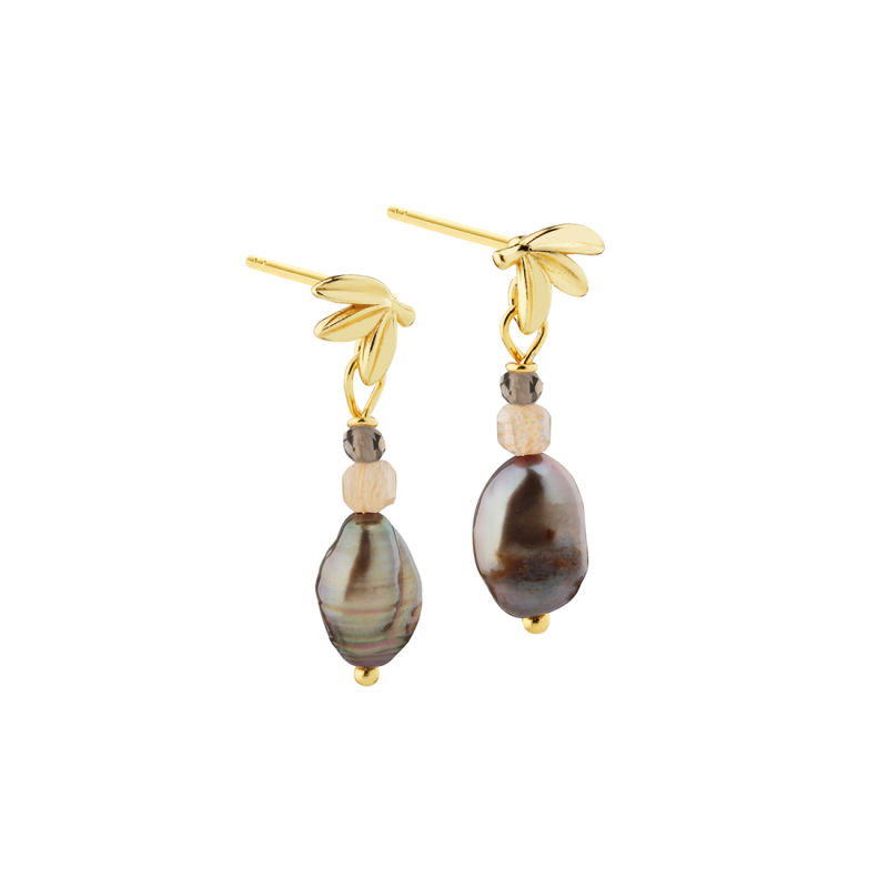 MEADOW BROWN EARRING | GOLDEN