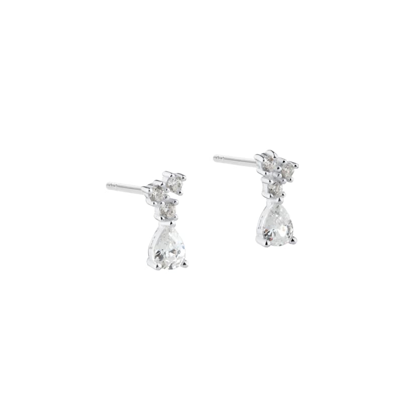 NEW AURA DROP EARSTUD | SILVER