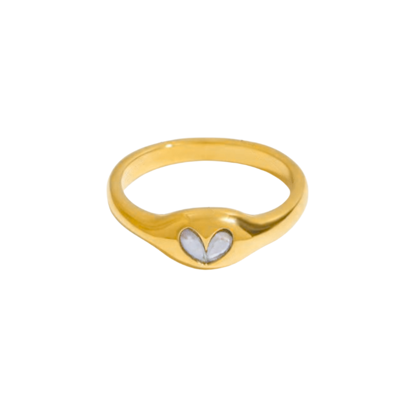 TINY HEART RING 57  | BAY