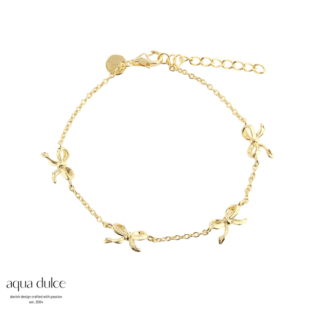 CURVE BOW BRACELET | GOLDEN