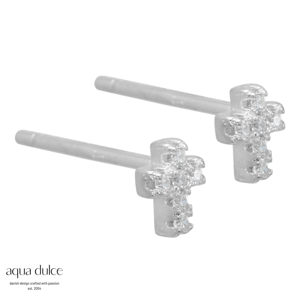 CROSS EARSTUD | SILVER