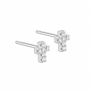 CROSS EARSTUD | SILVER