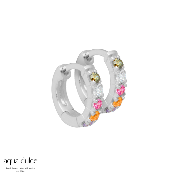 ELINA PASTEL HOOP | SILVER