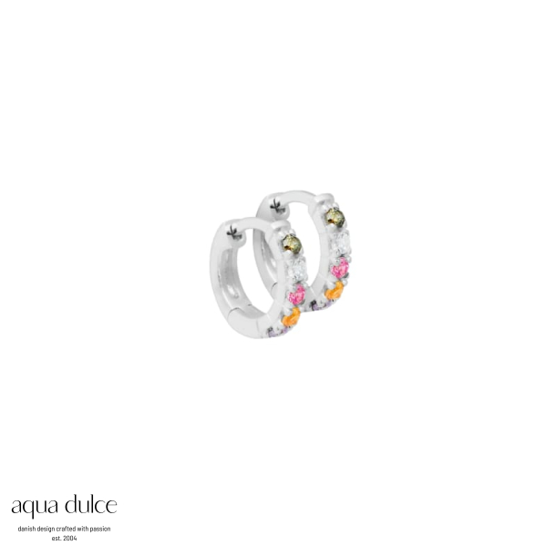 ELINA PASTEL HOOP | SILVER